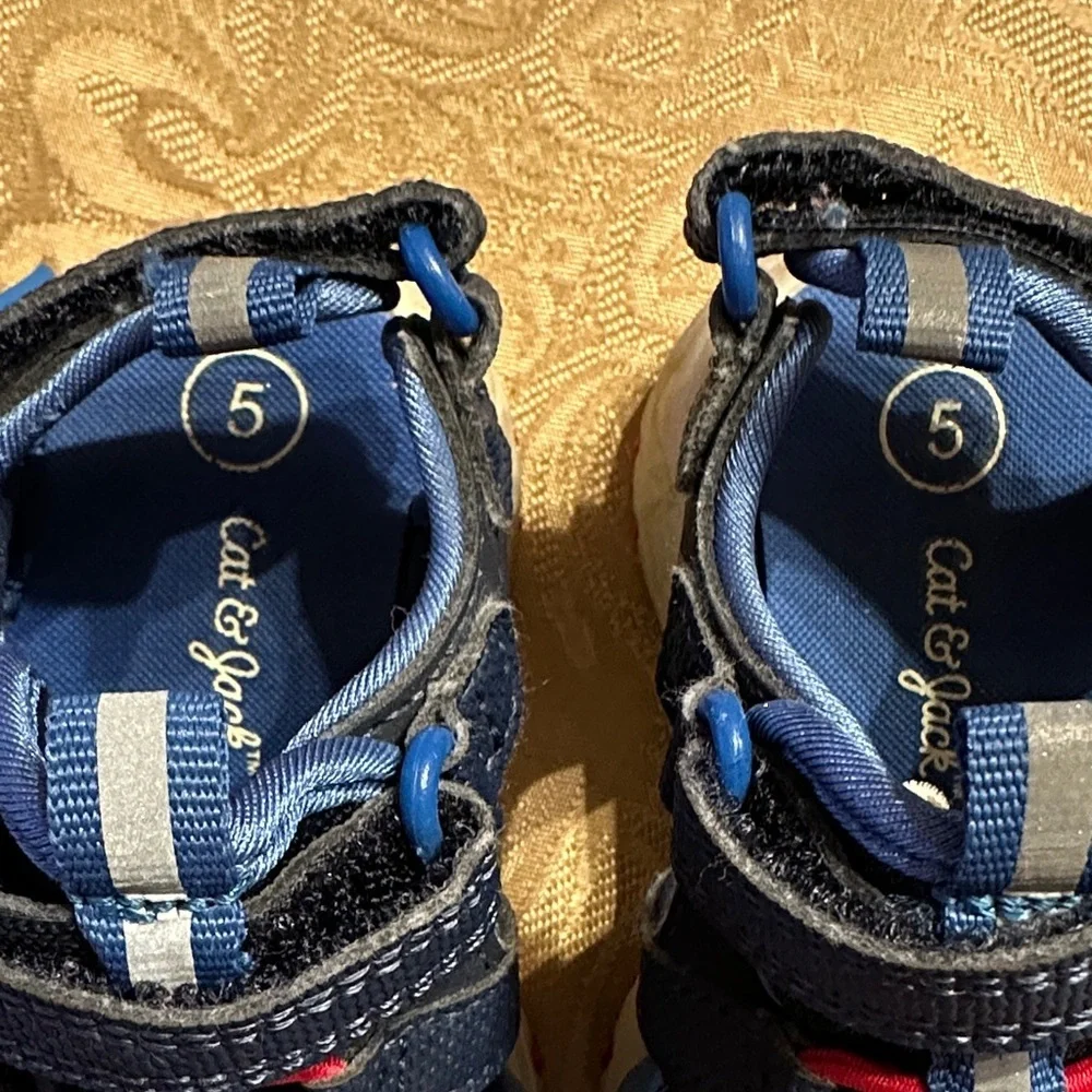 Cat & Jack Navy and Pink Kids Sandals